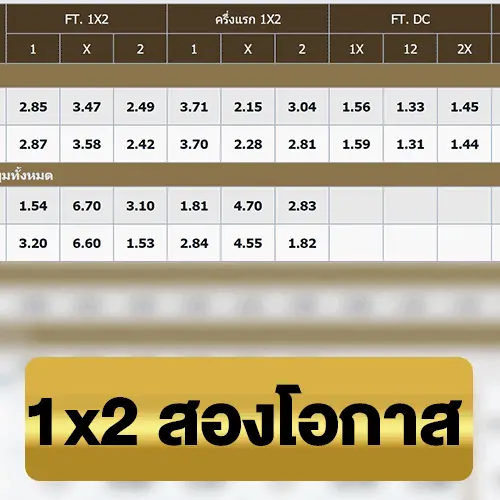 1x2 สองโอกาส